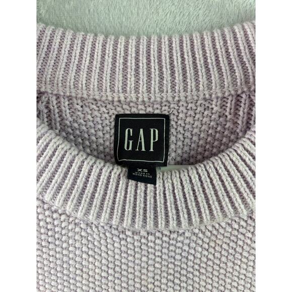 GAP Textured Crewneck Sweater – Lilac – Size XS - Picture 4 of 5